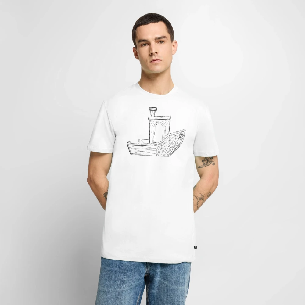3D Benchy - Männer T-Shirt (White)
